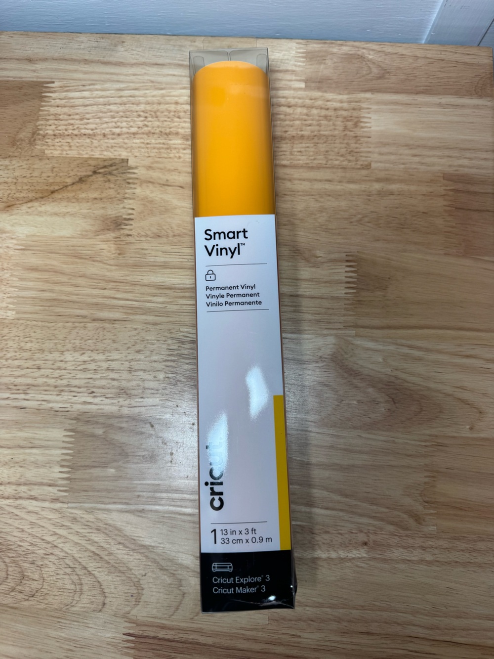 Cricut Smart Vinyl - Maize Yellow Matte Permanent Craft Roll (3 ft)